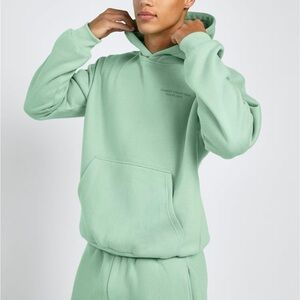 Men's Mint Green Hoodie - Casual Pullover Sweatshirt